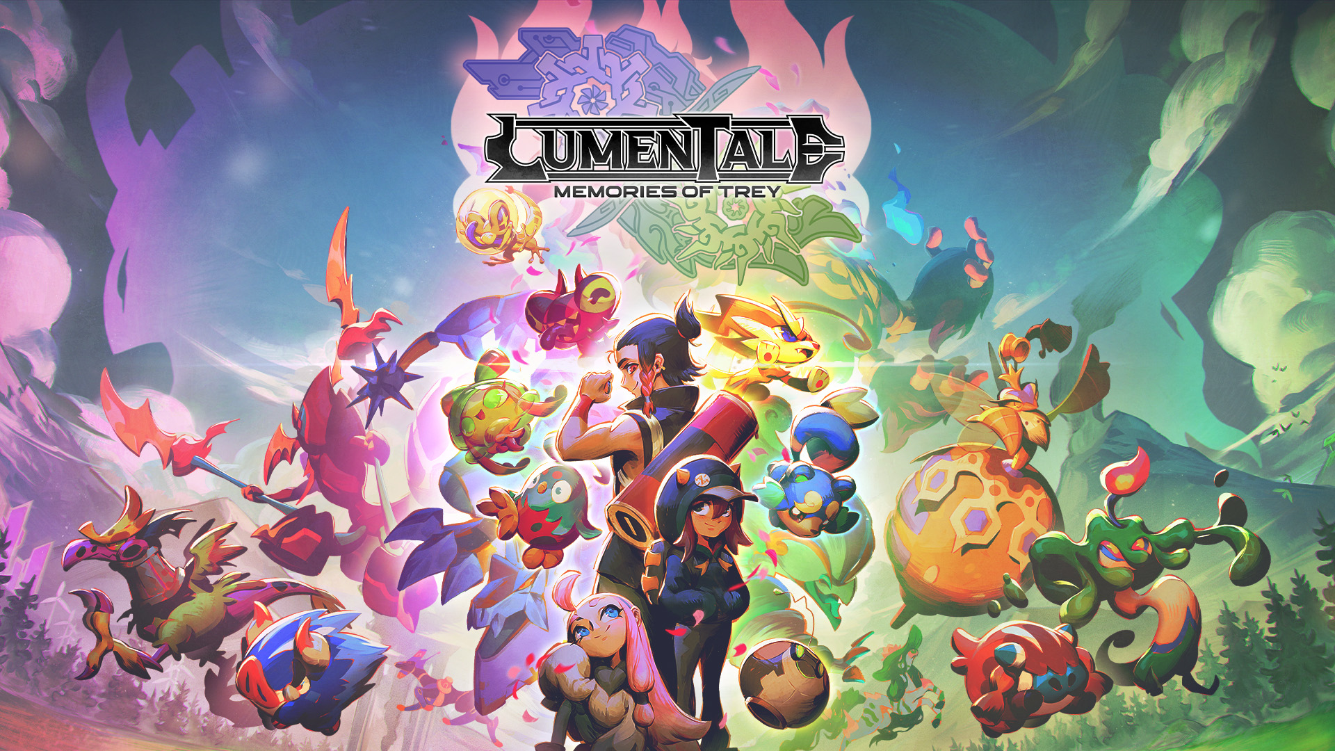 Official LumenTale Memories of Trey key art with Trey and Animon