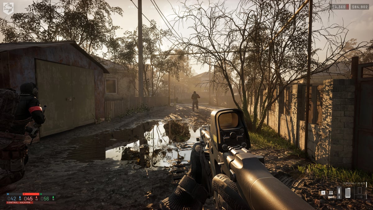 WARDOGS battle taking place on a residential street