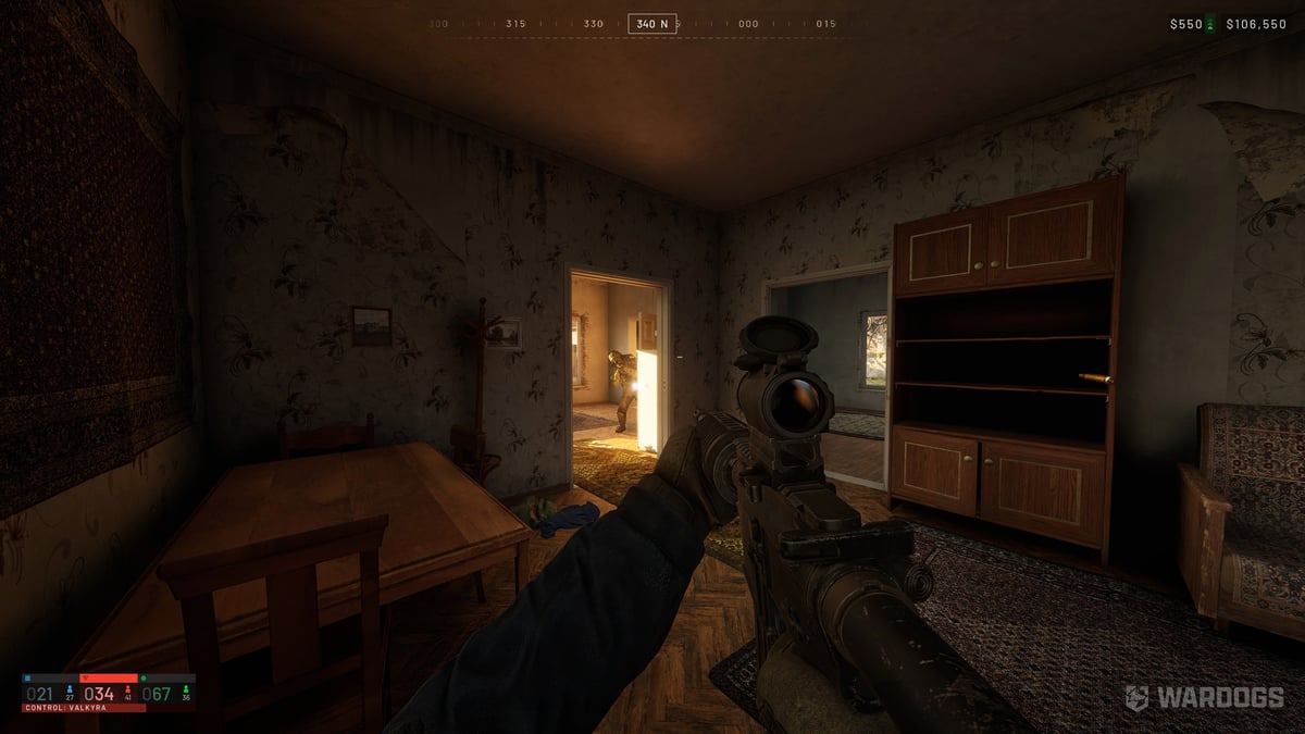 WARDOGS close-quarters gameplay inside a building