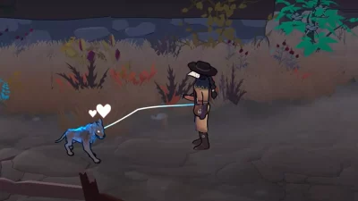 Screenshot from the Serpent Rogue showing the alchemist befriending a creature