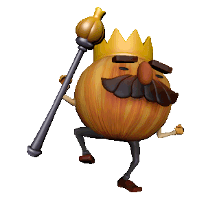 The Onion King from Overcooked dancing
